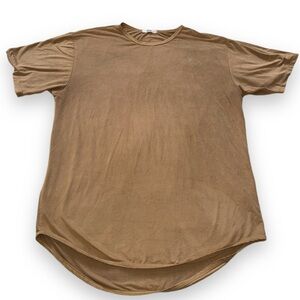 EPTM Camel Sand Suede T-Shirt